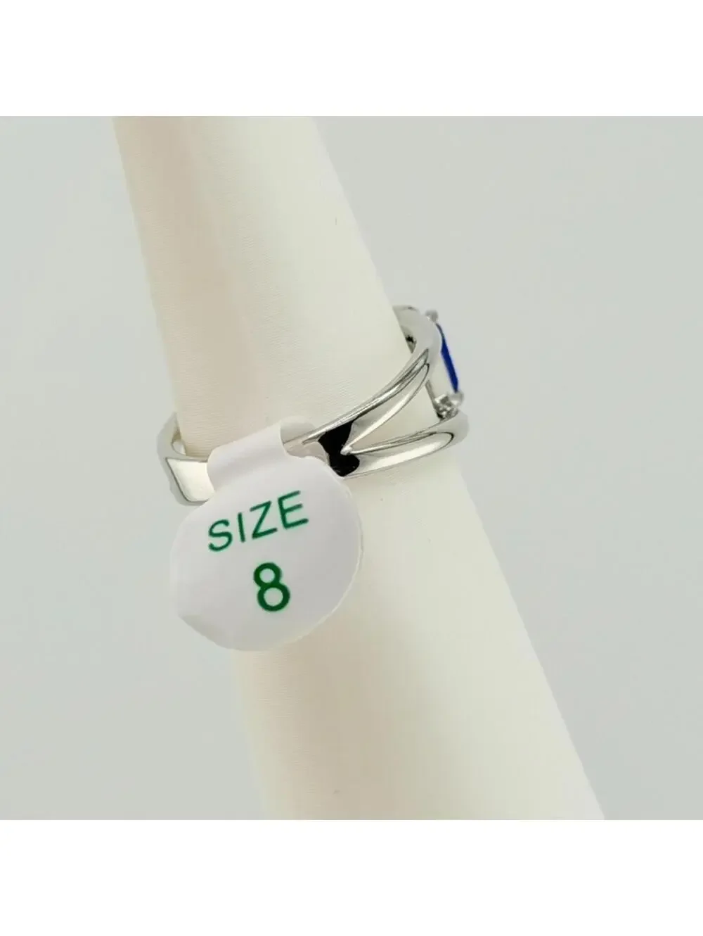 Bomb Party Ring Sz 8 “A Promise To Rise” Genuine Lapis On Rhodium